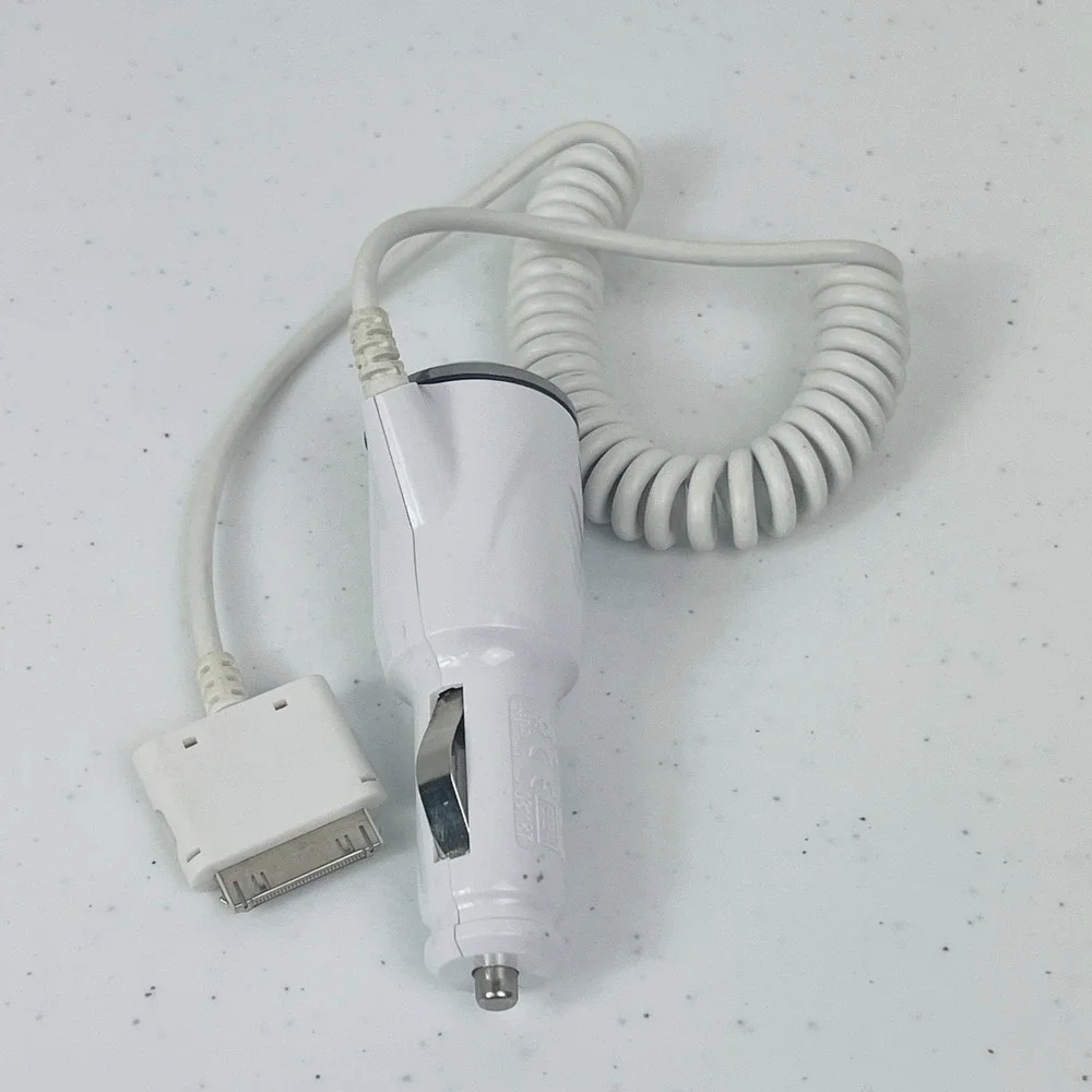 Apple iPhone Car Charger 12V Cable 4 4S 4 3GS iPod Touch iPad 2 3